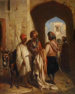 BILLE M,Conversation in an Old Oriental Town,1890,Palais Dorotheum AT 2011-02-15