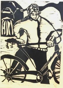 Biller Klein Rakhel 1940,Boy with Bicycle,Montefiore IL 2018-03-13