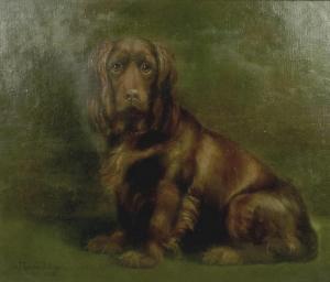 BILLINGE W.J. Ophelia,portrait of a Cocker Spaniel,1908,Batemans Auctioneers & Valuers 2018-11-03