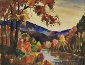 BILLINGS Henry J 1894,Autumn New England Landscape,Skinner US 2015-11-18