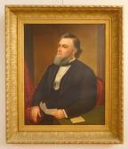 BILLINGS MOSES 1809-1884,Portrait of a Gentleman,Rachel Davis US 2021-12-04