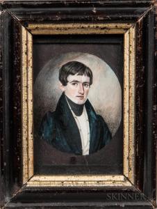 BILLINGS MOSES 1809-1884,Portrait of a Gentleman,Skinner US 2018-11-03