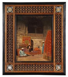BILLNEY Voitler 1800-1800,Arabischer Basar mit Schuh- und Teppichhändlern,Ketterer DE 2012-04-26