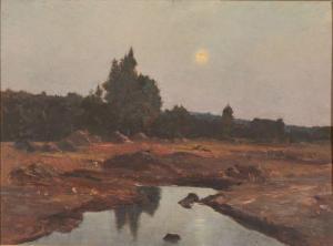 BILLOTTE René 1846-1914,Clair de lune sur la mare,Beaussant-Lefèvre FR 2019-04-12