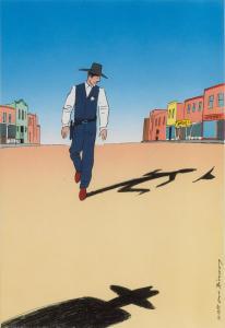 BILLOUT Guy 1941,Sheriff's Shadow,1988,Swann Galleries US 2016-09-29