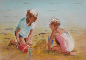 BILLSON TED,CHILDREN AT THE BEACH,Leonard Joel AU 2016-07-28