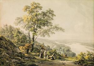 BILLWILLER Johann Jakob Lorenz 1779-1832,View of Klosterneuburg from th,1805,im Kinsky Auktionshaus 2017-10-18