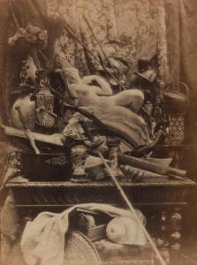 BILORDEAUX Adolphe,Nature morte avec «l'Aurore» de Michel-Ange,1855,Yann Le Mouel 2013-05-23