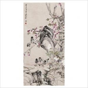 BIN Liu 1700-1700,Peach Blossom and Birds,Tiancheng International CN 2013-04-06