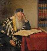 BINDER Jacob 1887-1984,Portrait of a Rabbi at His Study,Skinner US 2008-09-12