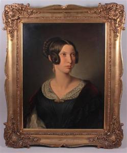 BINDER Joseph 1805-1863,Portrait einer jungen Dame,1844,Palais Dorotheum AT 2017-12-07
