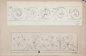 BINDESBÖLL Thorvald 1846-1908,Two compositions on one paper,Bruun Rasmussen DK 2023-12-19
