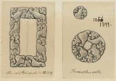BINDESBÖLL Thorvald 1846-1908,Two small sketches,Bruun Rasmussen DK 2021-09-21