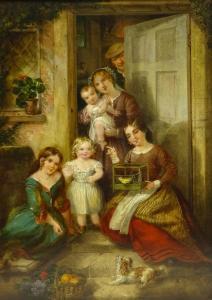 BINDLEY Frank 1872-1887,The Pets,1865,David Duggleby Limited GB 2018-12-07