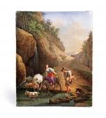 binet,Figures and animals crossing a stream,1834,Bonhams GB 2019-06-26
