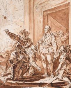BINET Louis 1744-1800,L\’assassinat du Maréchal de Coligny,Millon & Associés FR 2019-03-28