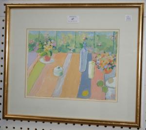 BINFIELD Mollie,The Pink Room```` and ````The Garden Path````,Tooveys Auction GB 2013-07-10