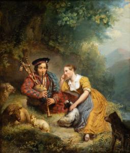 BING Valentin 1812-1895,The Scottish bagpipe player,1836,Venduehuis NL 2023-05-25