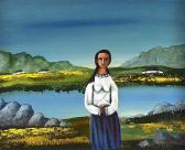 BINGHAM James R 1917-1971,GIRL IN AN IRISH LANDSCAPE,Ross's Auctioneers and values IE 2018-08-08