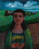 BINGHAM James R 1917-1971,GIRL WITH DAFFODILS,Ross's Auctioneers and values IE 2024-04-17
