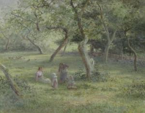 BINGLEY James Georges 1841-1920,'A Sussex Orchard',Halls GB 2023-03-08