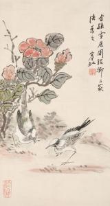BINHONG HUANG 1864-1955,Camellia and Two Birds,Bonhams GB 2023-12-02
