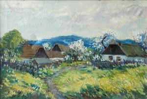 BINO Josef 1881,Village in spring,Vltav CZ 2017-02-27