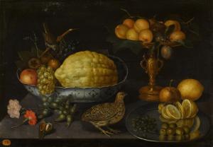 BINOIT Peter 1590-1632,Still life of a citron, grapes, an apple and other,Sotheby's GB 2022-12-07