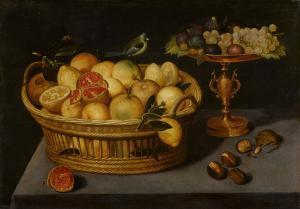 BINOIT Peter 1590-1632,Still life of lemons and pomegranates in a basket ,Sotheby's GB 2022-12-07
