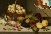 BINOIT Peter 1590-1632,Still Life with a Fruit Basket, Wine Grapes and So,Van Ham DE 2020-11-19