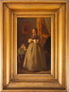 BINYON edward 1830-1876,A full length portrait of a woman,Dawson's Auctioneers GB 2020-10-29