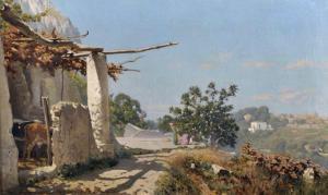 BINYON edward 1830-1876,Una Aja a Capri,1871,John Nicholson GB 2017-11-15