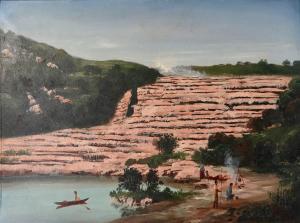 BINZER William 1850-1920,The Pink & White Terraces,International Art Centre NZ 2017-09-19
