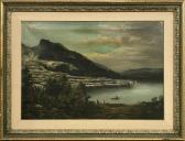 BINZER William 1850-1920,White Terrace, Rotomahana, NZ,International Art Centre NZ 2022-03-07