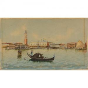 BIONDETTI,Venice canal with gondola,Eastbourne GB 2020-01-04
