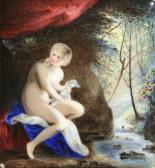 BIRCH Joan Houghton 1909-1993,Young Woman Sitting in a Blue Robe,Trinity Fine Arts, LLC 2008-11-15