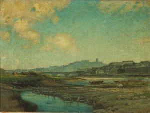 BIRCH Samuel John Lamorna 1869-1955,A view of Lancaster Castle,Bonhams GB 2006-11-15