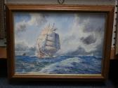 BIRCH T.C,View of a Clipper in Choppy Coastal Waters,20th Century,Tooveys Auction 2010-05-18