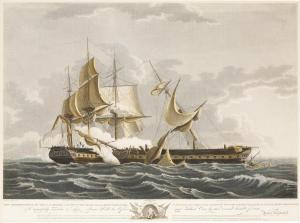 BIRCH Thomas 1779-1851,Action between U.S.S. Constitution and H.M.S. Guer,1812,Bonhams GB 2014-01-24