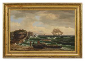 BIRCH Thomas 1779-1851,American Ship in Foreign Port,1820,Sotheby's GB 2023-01-23