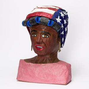 BIRCH Willie 1942,Woman with Do Rag.,1990,Swann Galleries US 2022-03-31