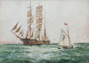 BIRCHALL William Minshall 1884-1941,An Incoming Voyager,1927,David Duggleby Limited GB 2023-07-22