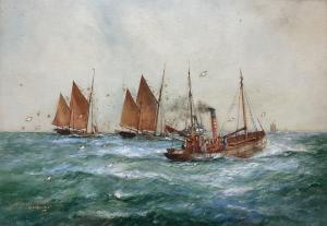 BIRCHALL William Minshall 1884-1941,East Coast Fishers,1925,David Duggleby Limited GB 2023-07-22