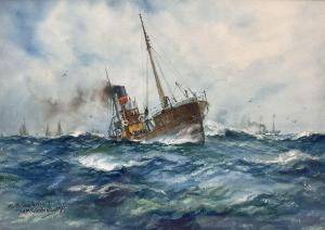 BIRCHALL William Minshall 1884-1941,North Sea Fishers,1927,David Duggleby Limited GB 2023-07-22