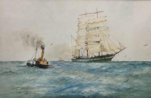 BIRCHALL William Minshall 1884-1941,Sail Paddle and Screw,1922,David Duggleby Limited GB 2023-07-22