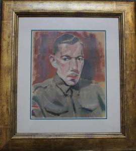 BIRD R.E,World War II portrait of a soldier,Cuttlestones GB 2018-11-22