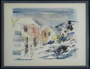 BIRDSEY ALFRED 1912-1996,Houses and Plants,Barridoff Auctions US 2019-03-07