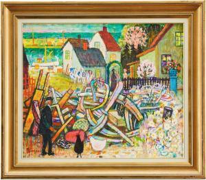 BIRGER Ericson 1904-1994,Sommardag vid kusten,Uppsala Auction SE 2022-01-18