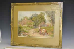 BIRKET FOSTER Myles 1825-1899,Returning to the farm,Bamfords Auctioneers and Valuers GB 2016-05-11