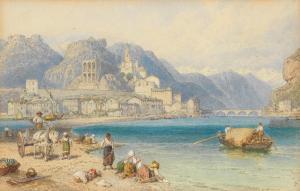 BIRKET FOSTER Myles 1825-1899,Washing day in Ventimiglia,Bonhams GB 2024-03-14